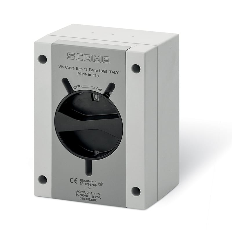SCAME PARRE - INT. DI MANOVRA/SEZ. 32A 4P IP66/IP69