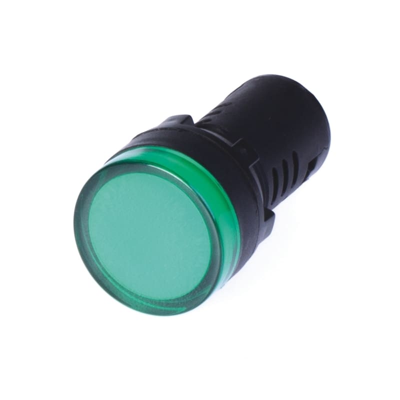 SCAME PARRE - SPIA LUMINOSA D22 - 220V - LED VERDE