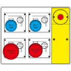 SCAME PARRE - MBOX2 CON SPINA+EMERGENZA  PR.S/FUSIBILI