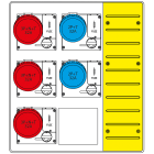 SCAME PARRE - MBOX3 CON MORSETTIERA   PRESE C/FUSIBILI