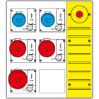 SCAME PARRE - MBOX3 CON SPINA+EMERGENZA  PR.C/FUSIBILI