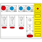 SCAME PARRE - MBOX5 CON SPINA+EMERGENZA   PRESE C/FUS.
