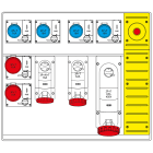 SCAME PARRE - MBOX5 MORSETTIERA+EMERGENZA PRESE C/FUS.