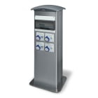 SCAME PARRE - COLON.INOX KIOSK DOM. 4 PRESE + IDRICO