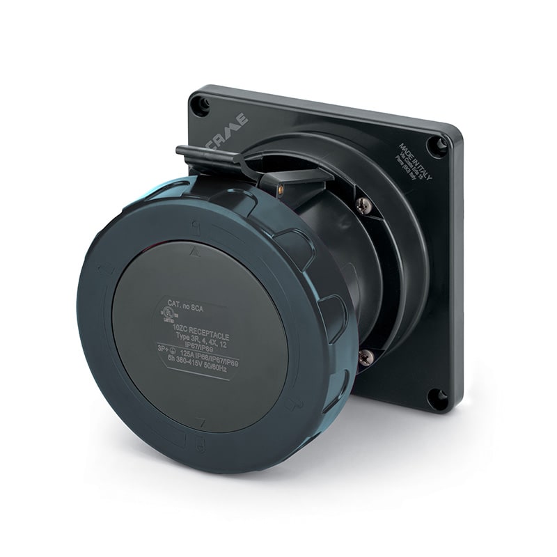 SCAME PARRE - PRESA FISSA 100A 4P 5W 5H IP67