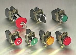 SCHNEIDER ELECTRIC - Testa selettore a chiave  Ø 22 - 2 posizioni - chiave azzurra - estraz.chiave tutte pos