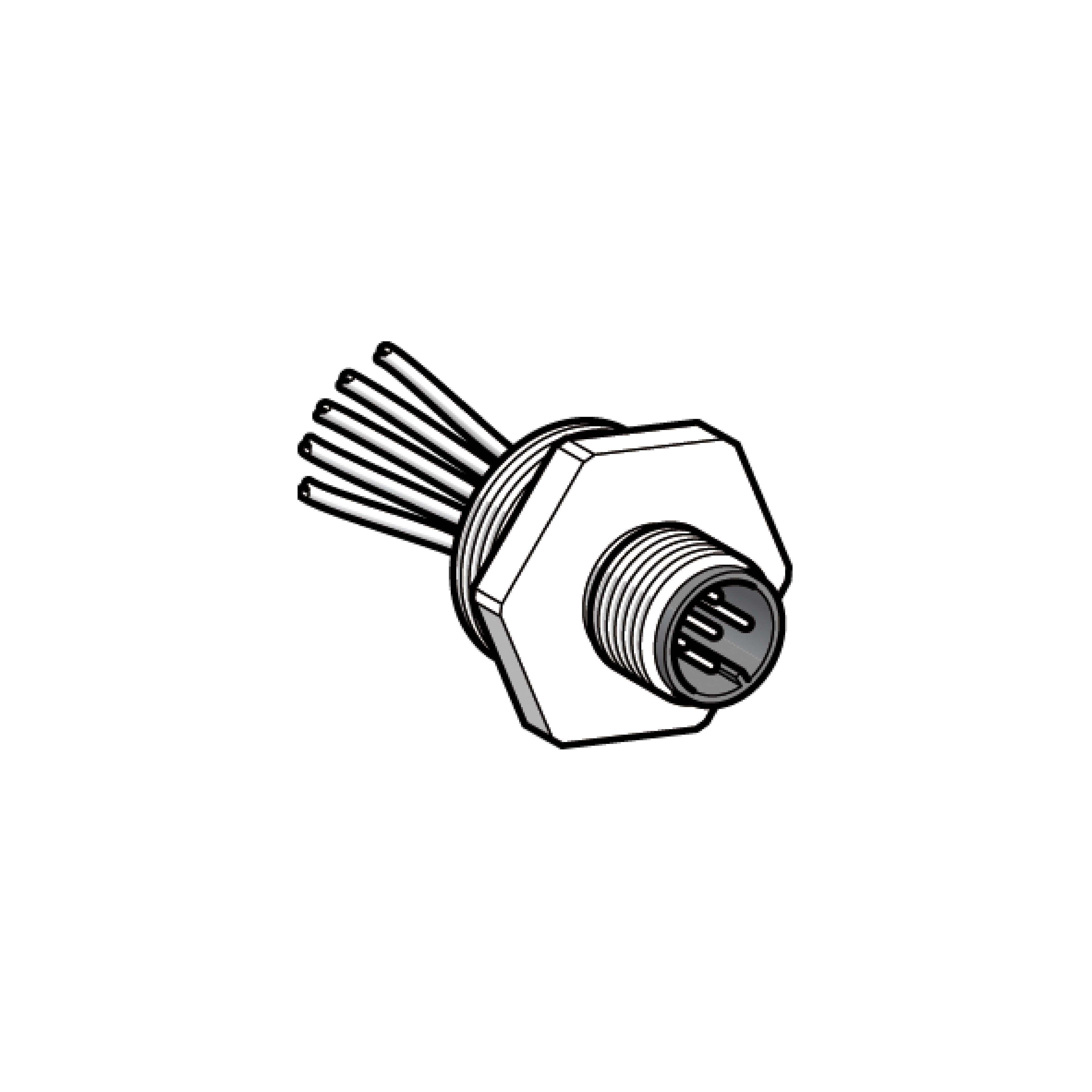 TELEMECANIQUE SENSOR - CONNETTORE BASE M12