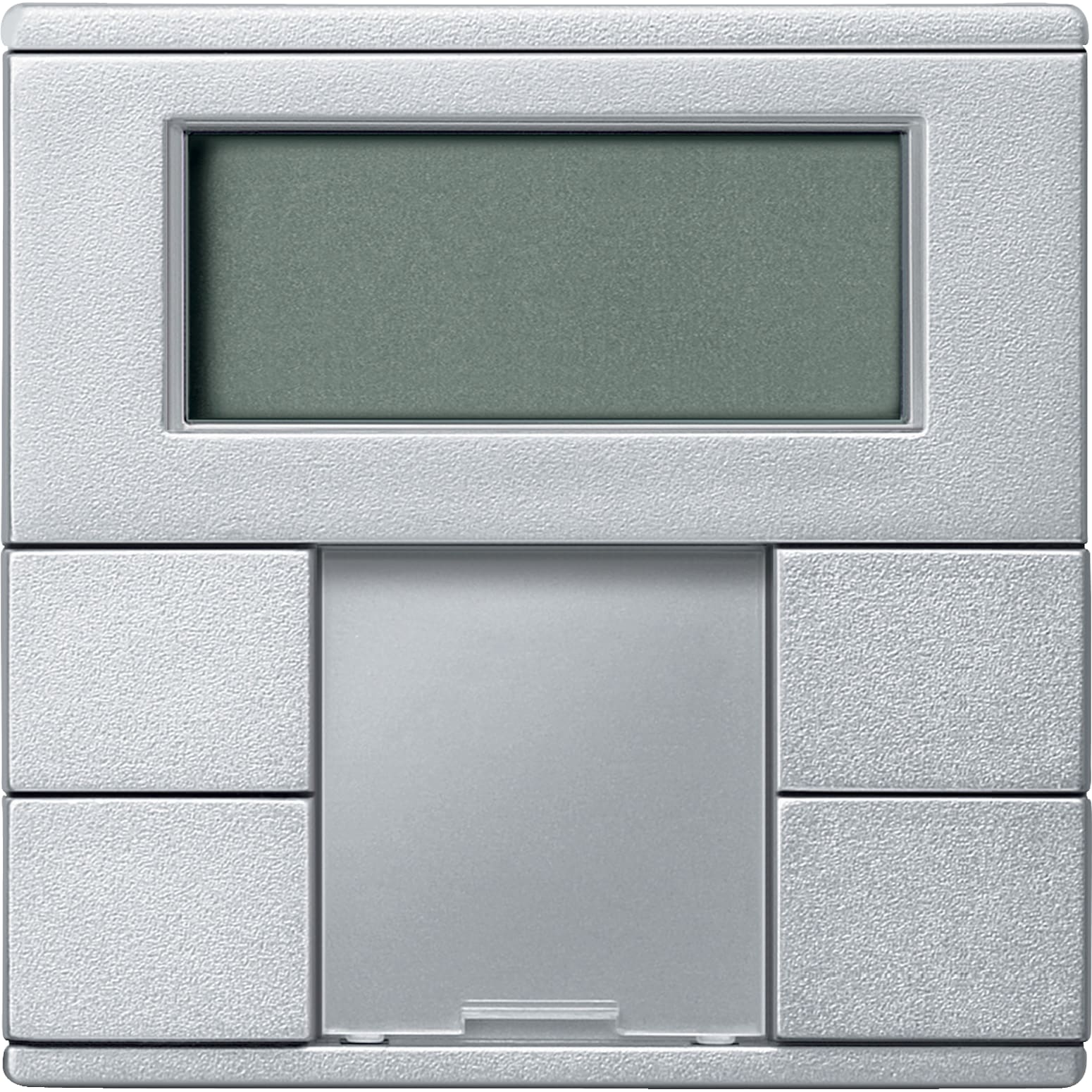 SCHNEIDER ELECTRIC - Pulsantiera multifunzione doppia con unità controllo T ambiente alluminio SM
