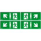 SCHNEIDER ELECTRIC - 4 Schermi 45 gradi per Kit Segnalalazione Exiway Smartled 24m, Accessorio di Segnalazione