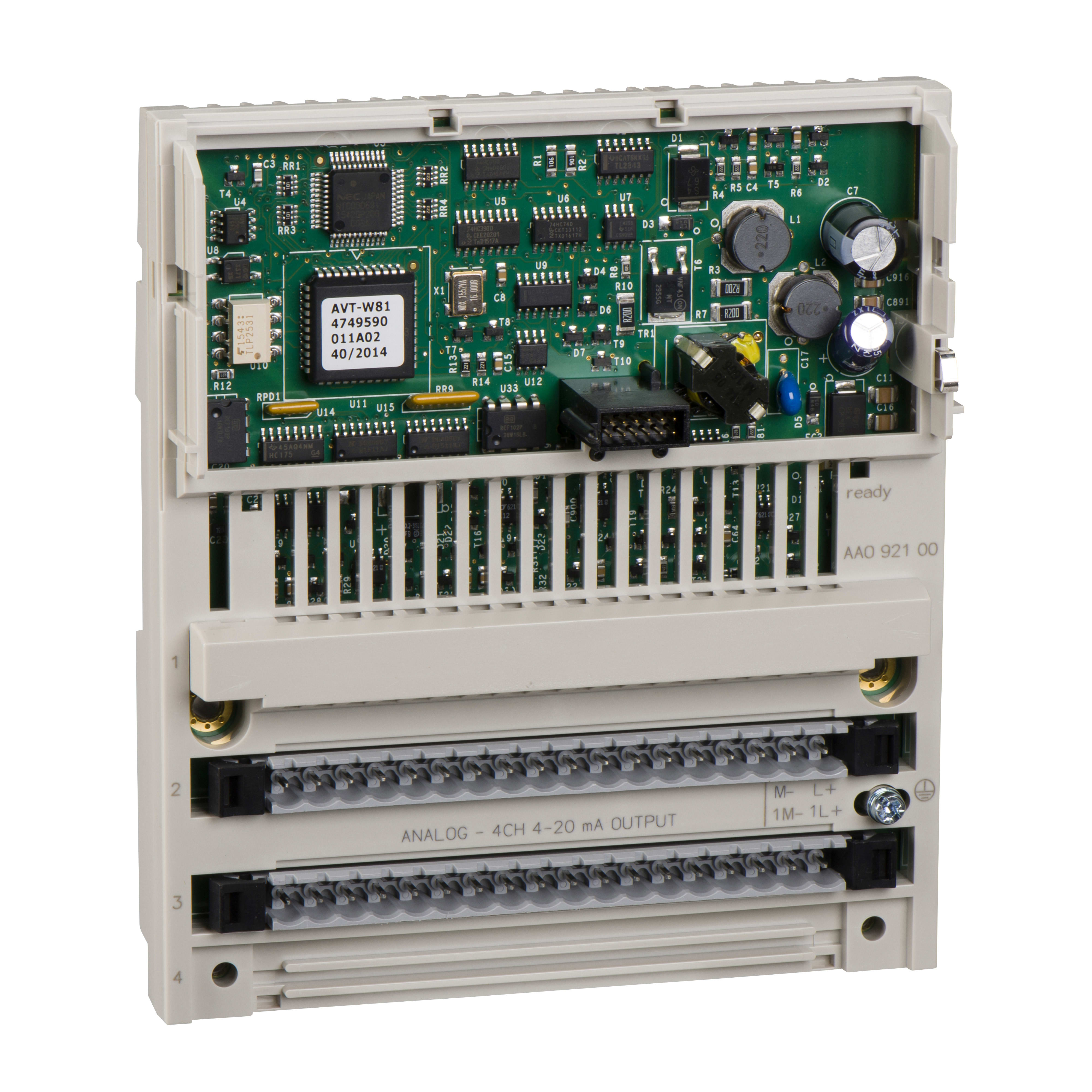 SCHNEIDER ELECTRIC - Modulo di uscite digitali, Discrete Output Module per Modicon Momentum, 4 Output - 4..20 mA