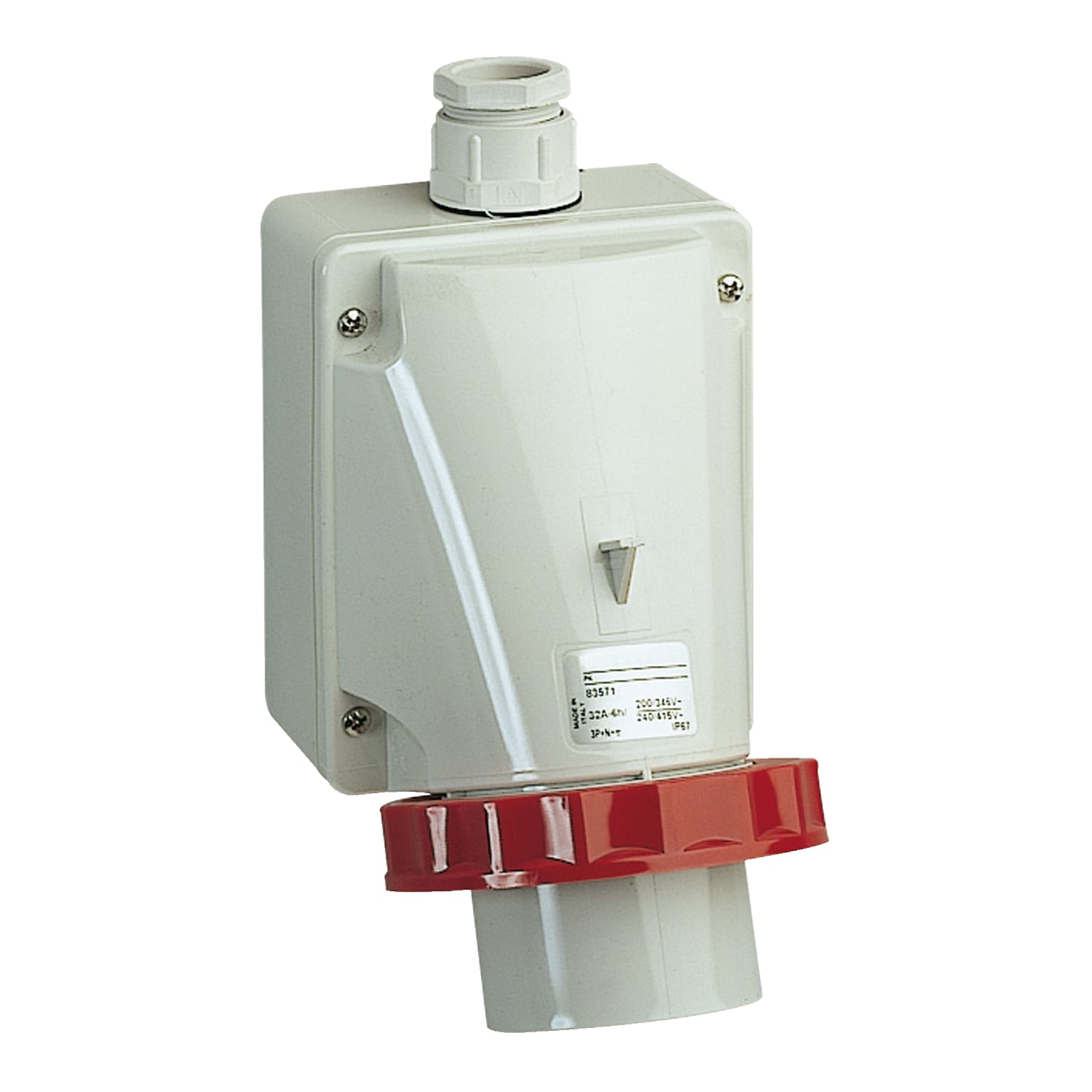 SCHNEIDER ELECTRIC - Spina fissa BT da parete IP67 invertitore di fase 16A 380V 3P+T
