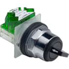 SCHNEIDER ELECTRIC - Selettore, Harmony 9001K, metallo, leva standard, nero, 30mm, 2 posizioni fisse, 1NO