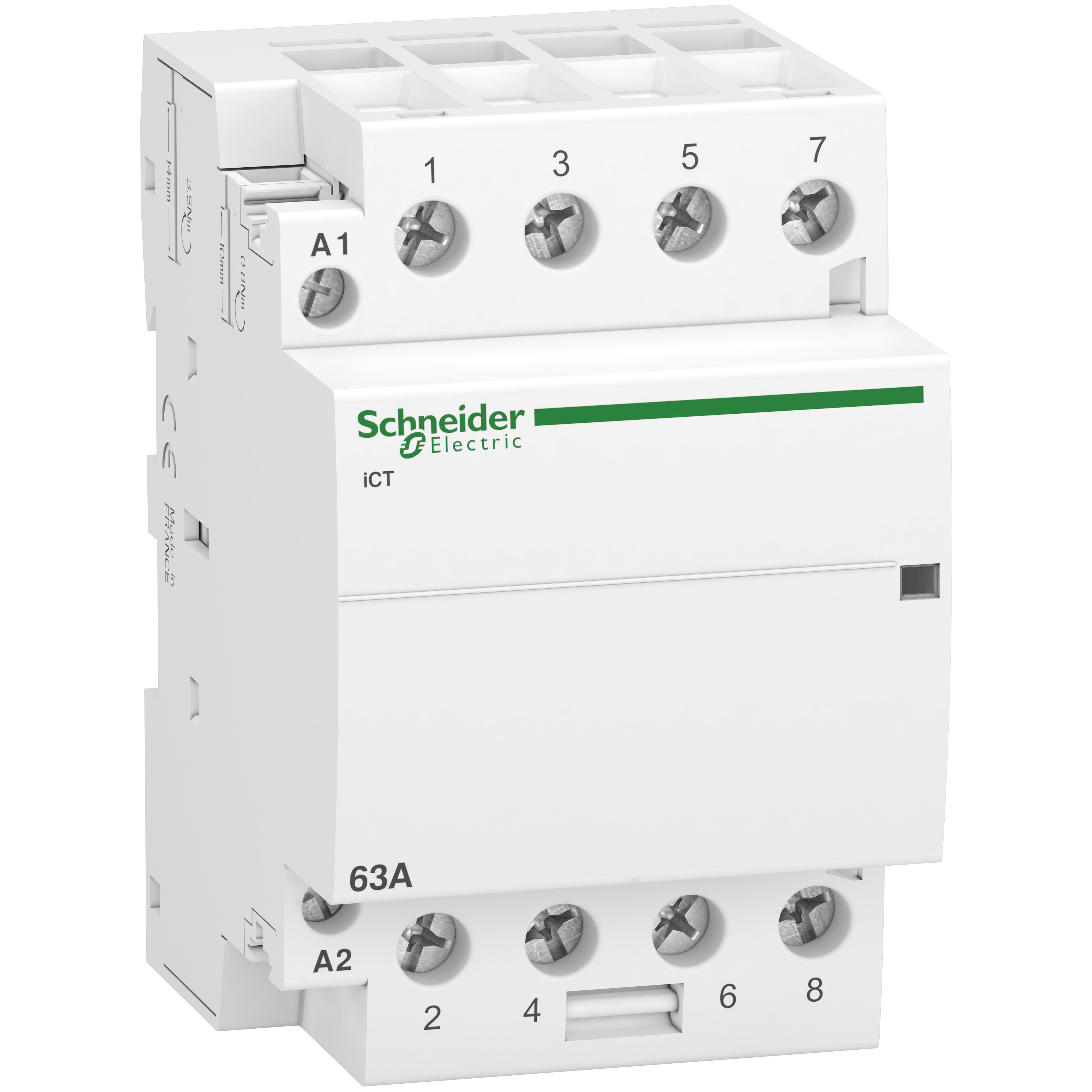 SCHNEIDER ELECTRIC - Contattore iCT 4NA 63A comando 230÷240Vca
