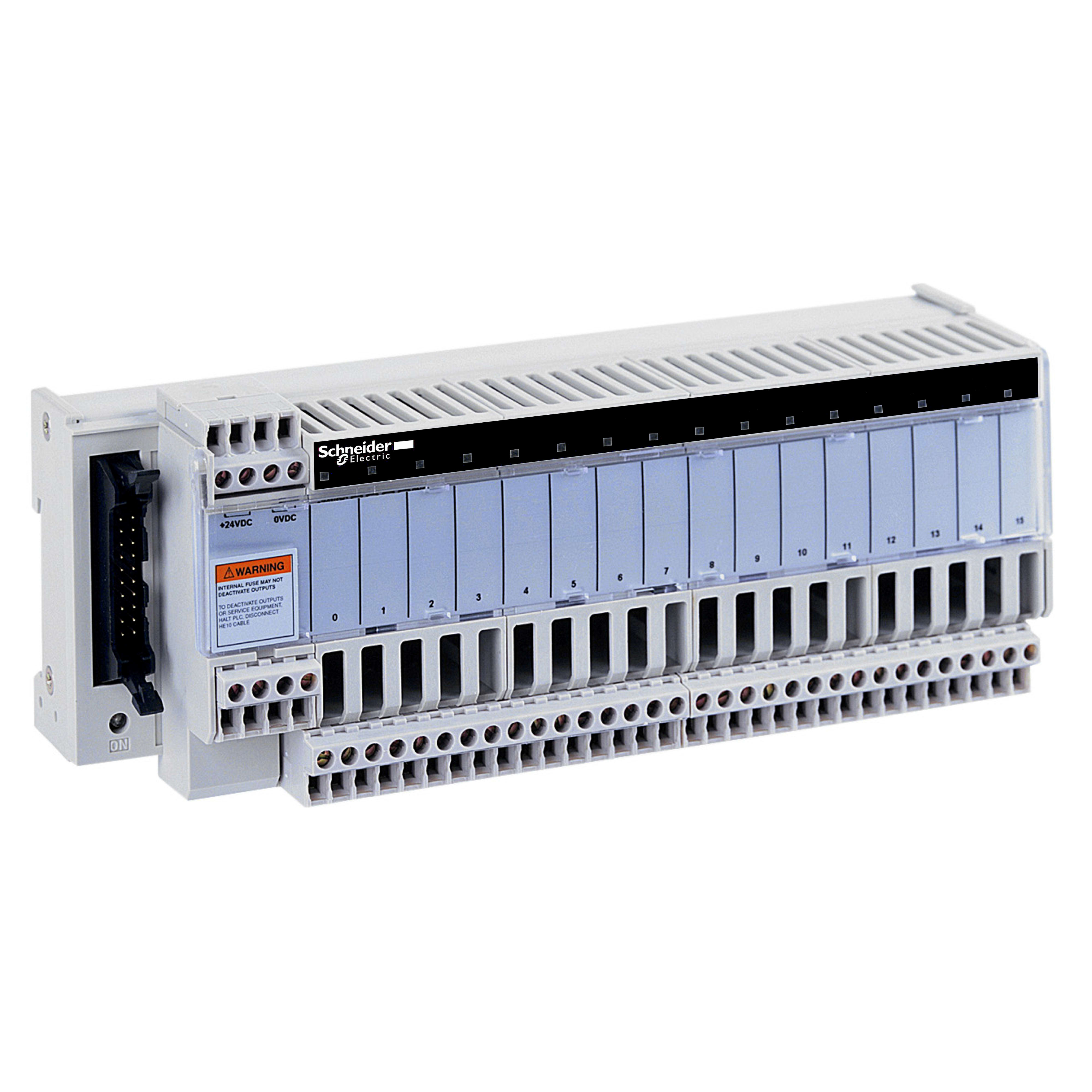 SCHNEIDER ELECTRIC - Sottobase - Relè elettromeccanici saldati ABE7 - 8 canali - Relè 5 mm