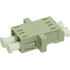 SCHNEIDER ELECTRIC - LC duplex adaptor, Actassi, multi mode, zirconia ceramic sleeve, plastic housing