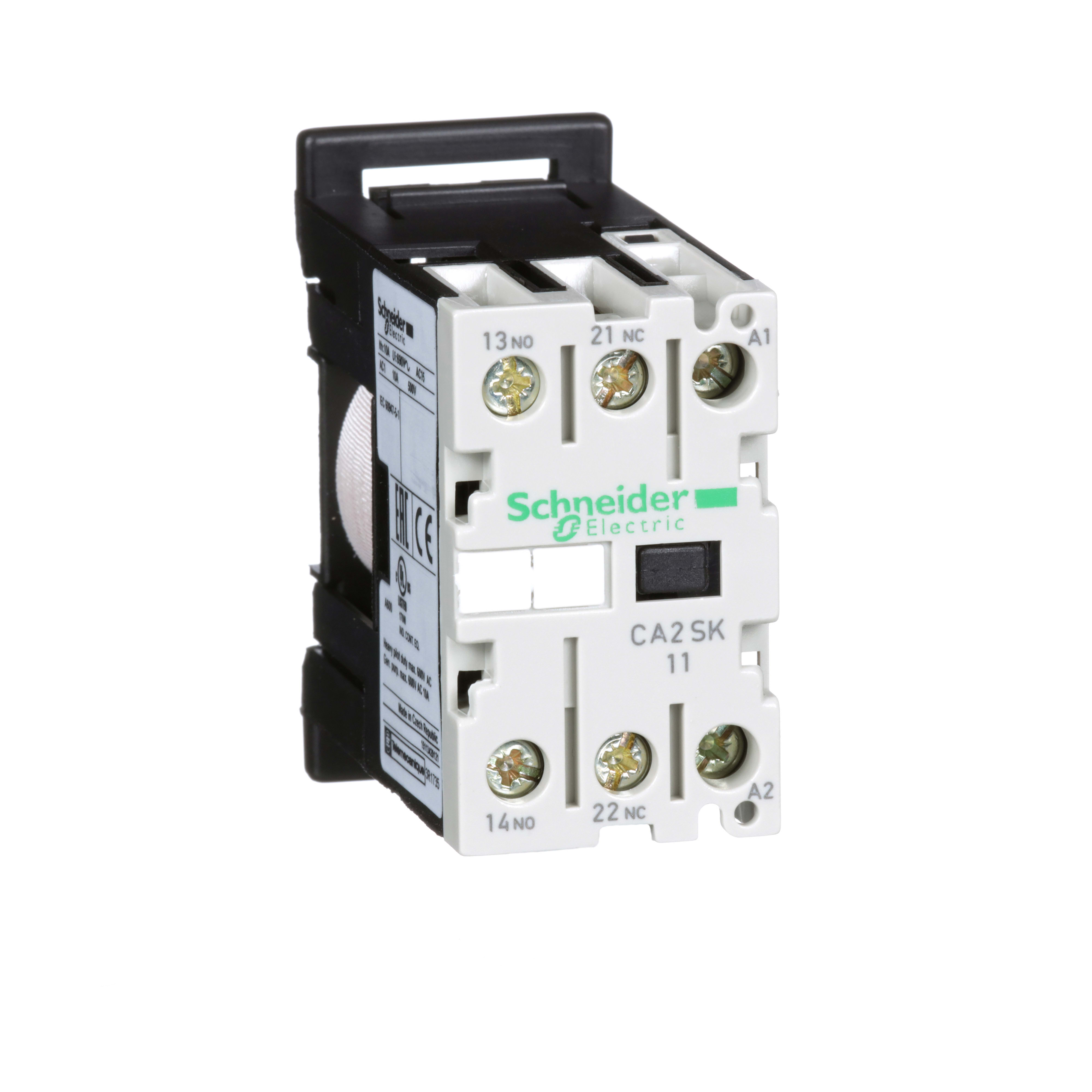 SCHNEIDER ELECTRIC - Contattore ausiliario TeSys SK - 1 NA + 1 NC - <= 690 V - 120 Vca