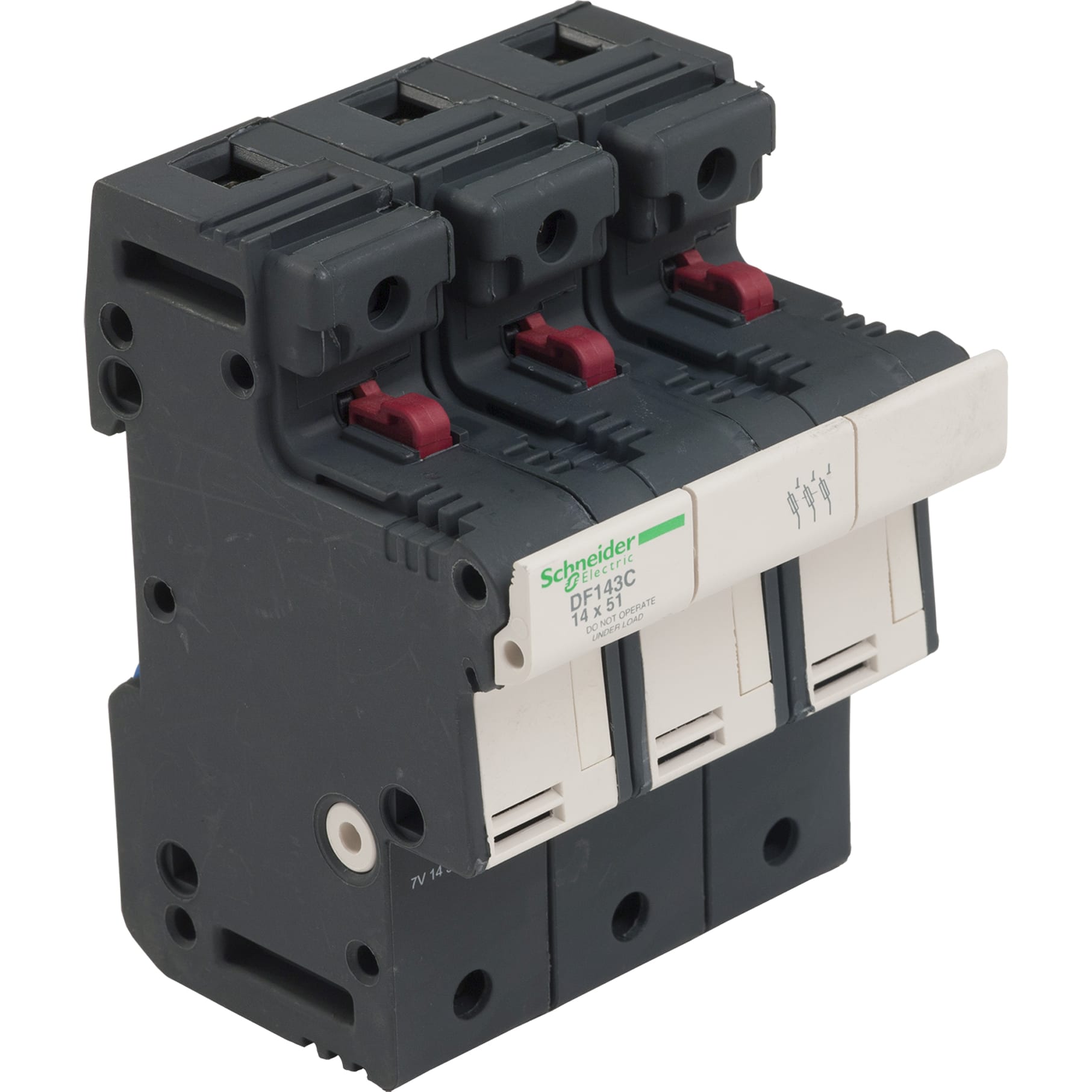 SCHNEIDER ELECTRIC - Portafusibile TeSys DF 50A - fusibile 14x51 3P