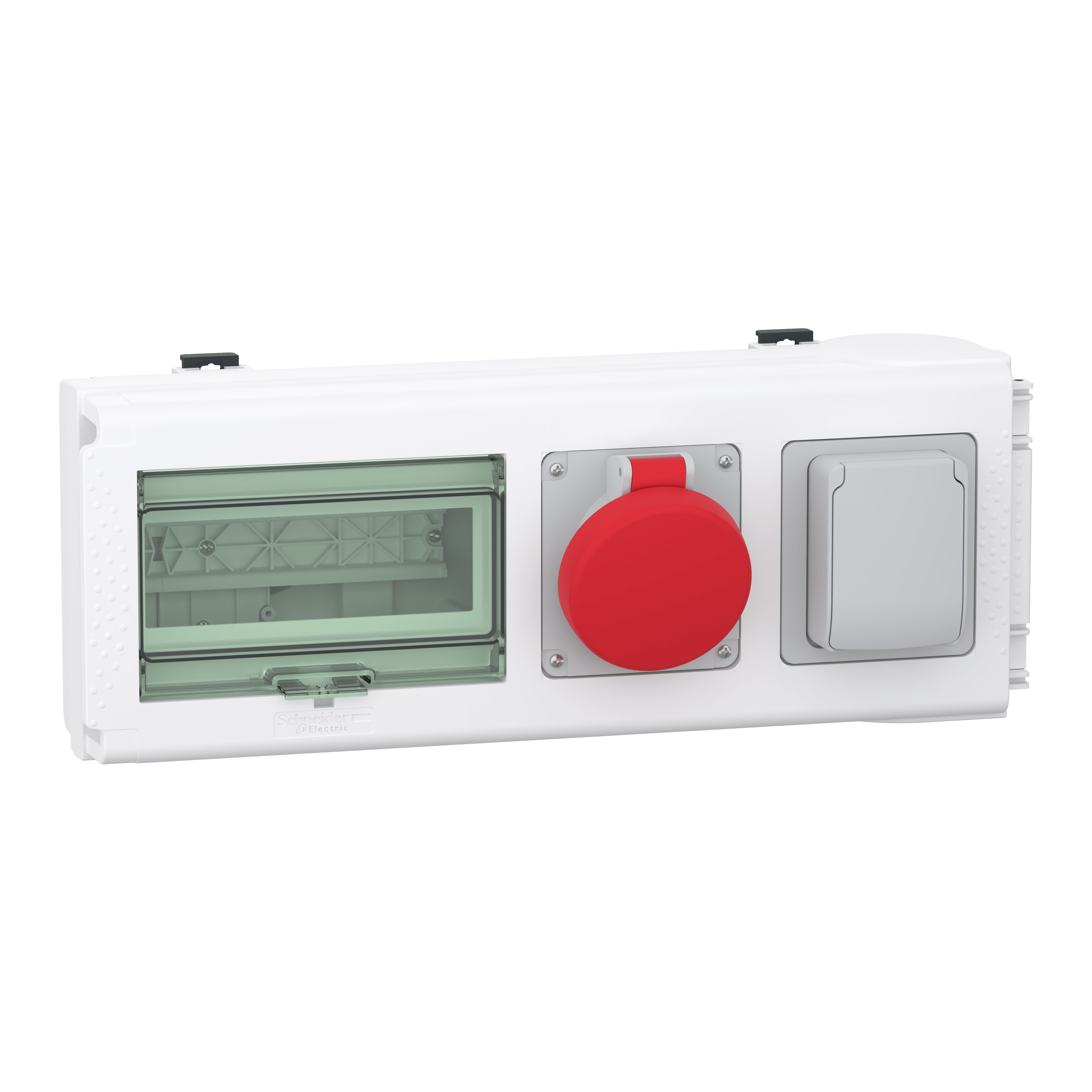 SCHNEIDER ELECTRIC - Condotto sbarre, Canalis, KNB, Unità di derivazione - 32 A - 1 presa DIN domestica e 1 IEC industriale