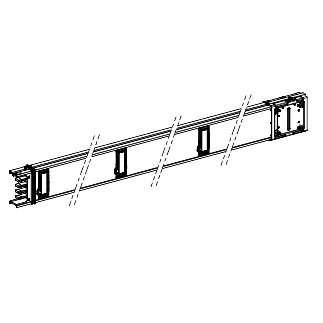 SCHNEIDER ELECTRIC - Canalis - Elemento rettilineo - 160 A - 3 m - 6 derivazioni