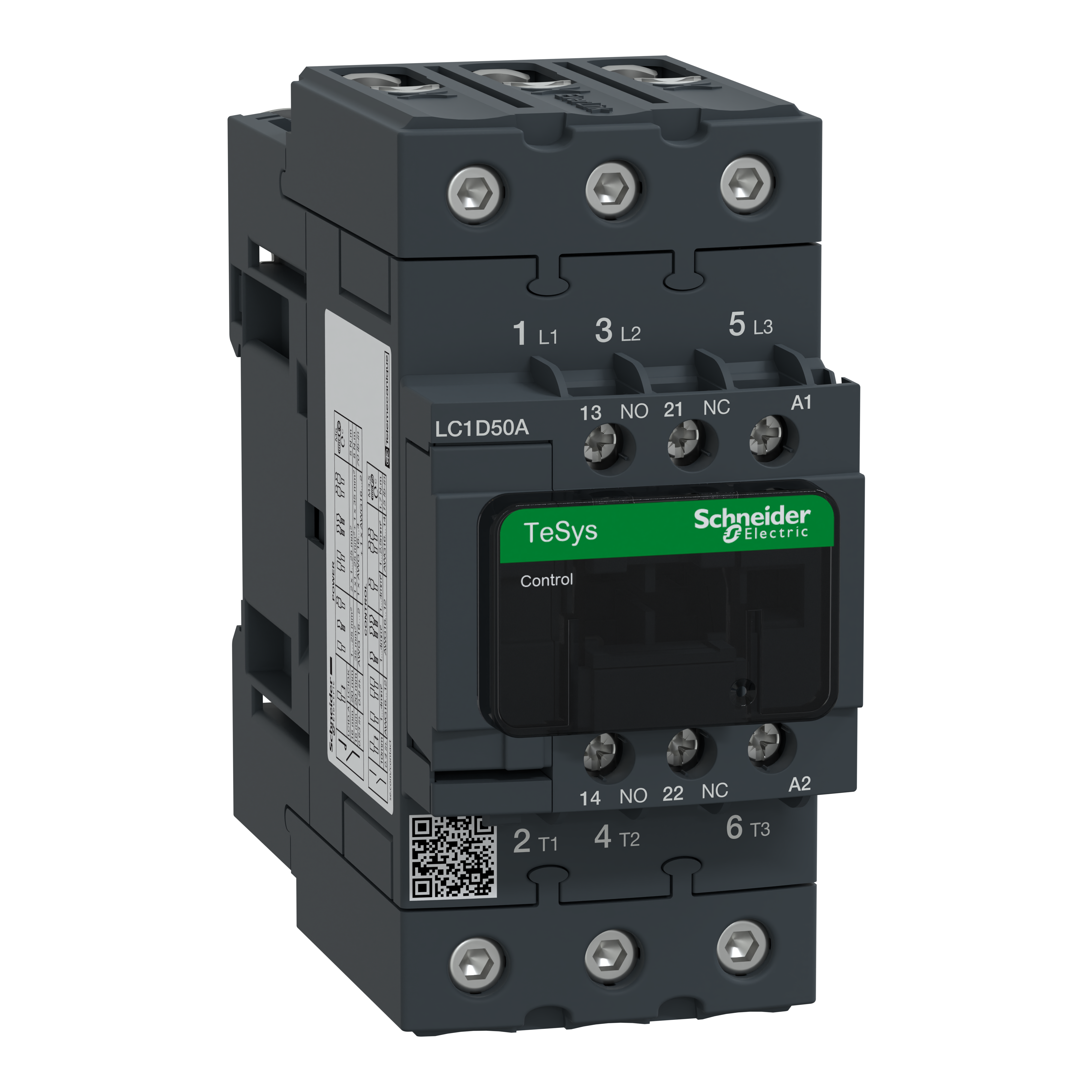 SCHNEIDER ELECTRIC - Contattore TeSys LC1D - 3 poli - AC3 440V 50 A - 48 V AC