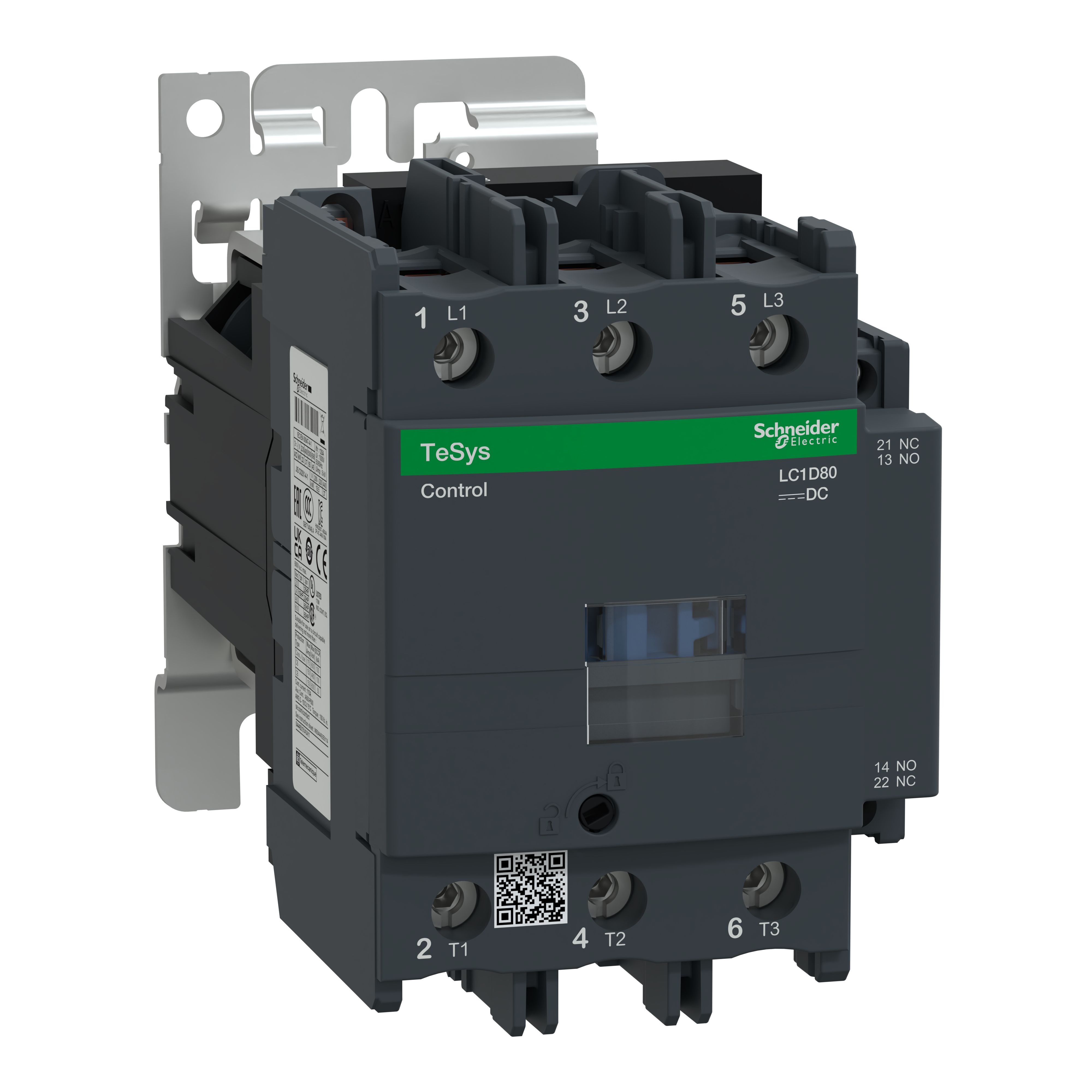 SCHNEIDER ELECTRIC - Contattore TeSys LC1D - 3 poli - AC3 440V 80 A - 110 V CC