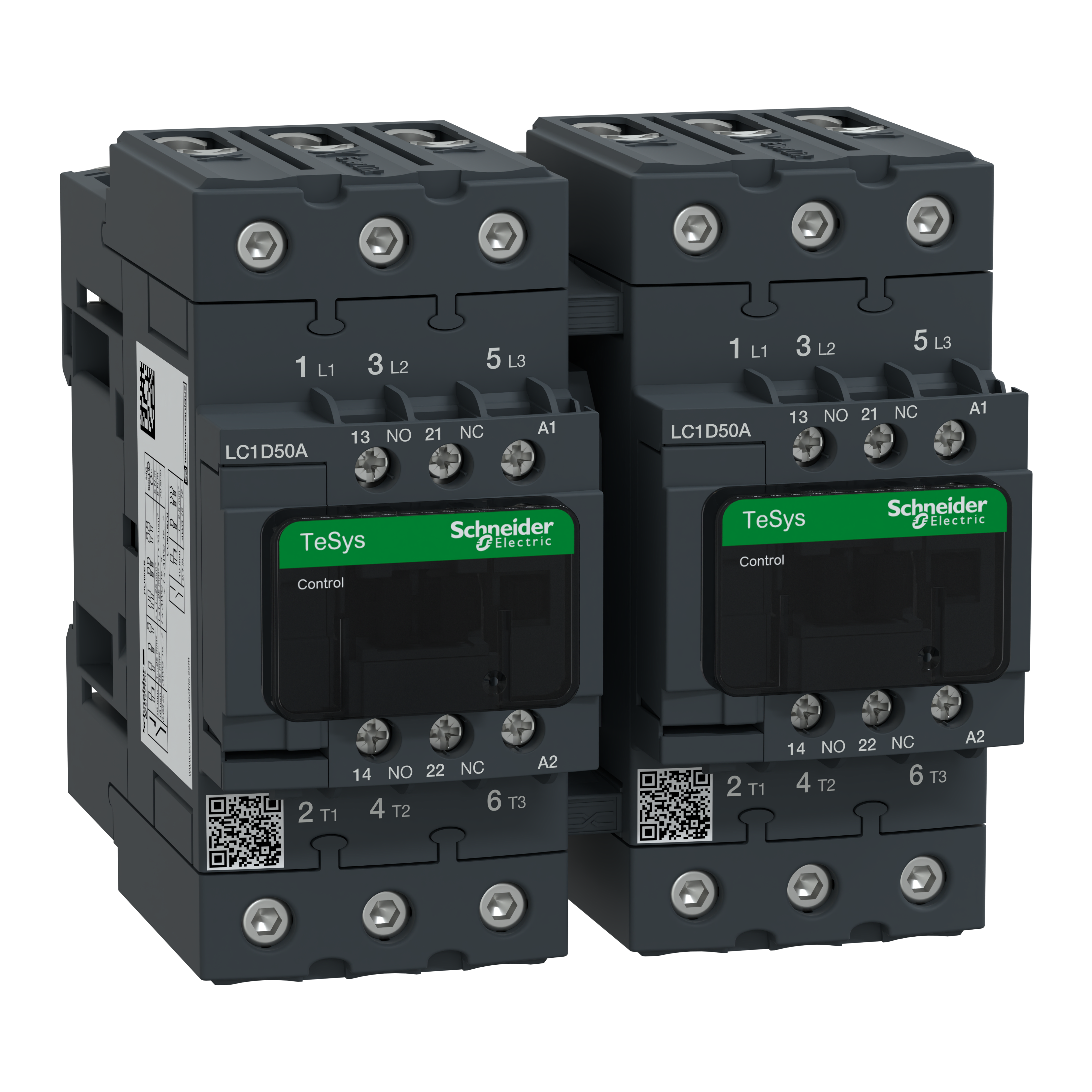 SCHNEIDER ELECTRIC - Teleinvertitore TeSys LC2-D - 3 poli - CA-3 - 50 A - Bobina 220 V CA