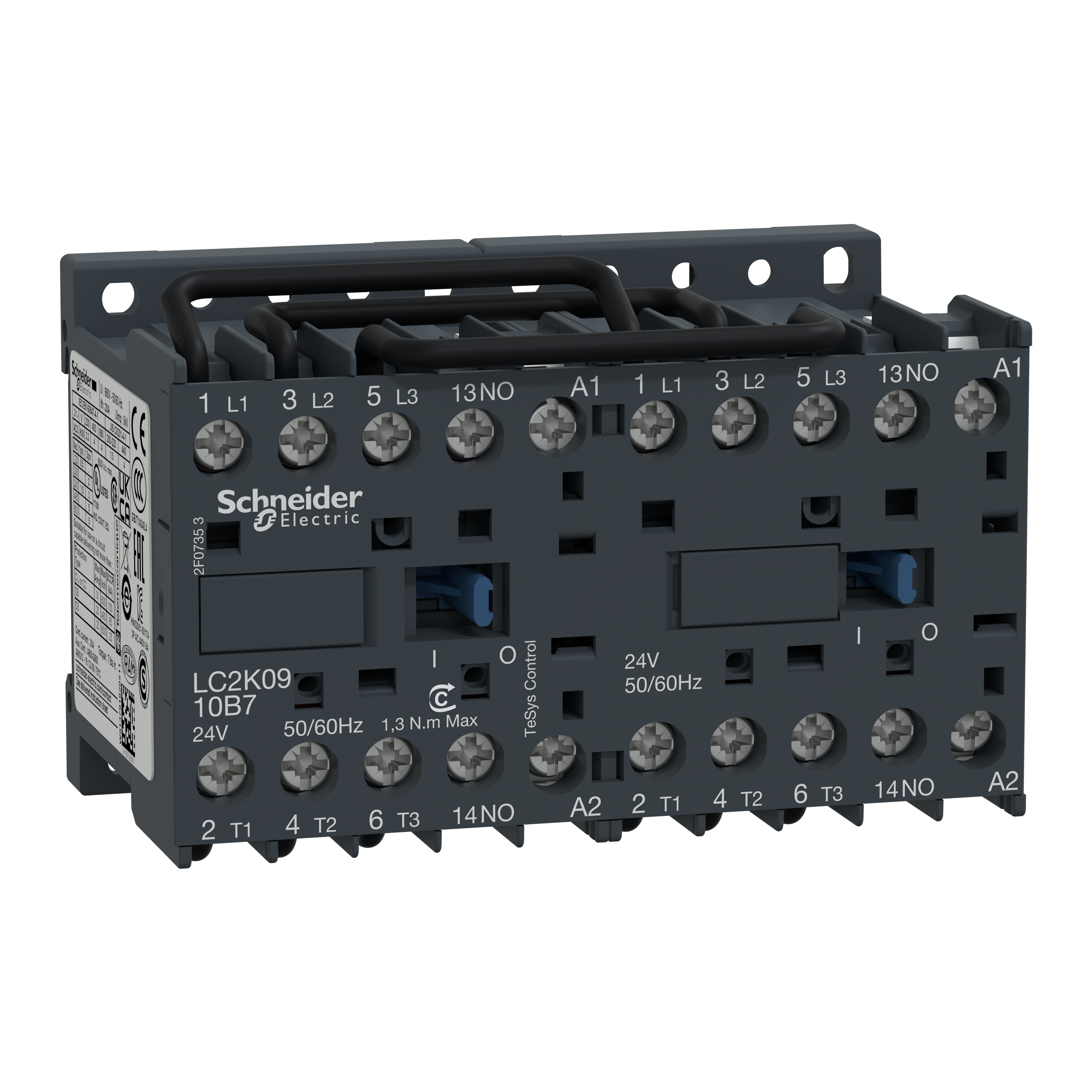 SCHNEIDER ELECTRIC - Teleinvertitore TeSys LC2K - 3 poli - AC3 440V 9 A - 110 V CA