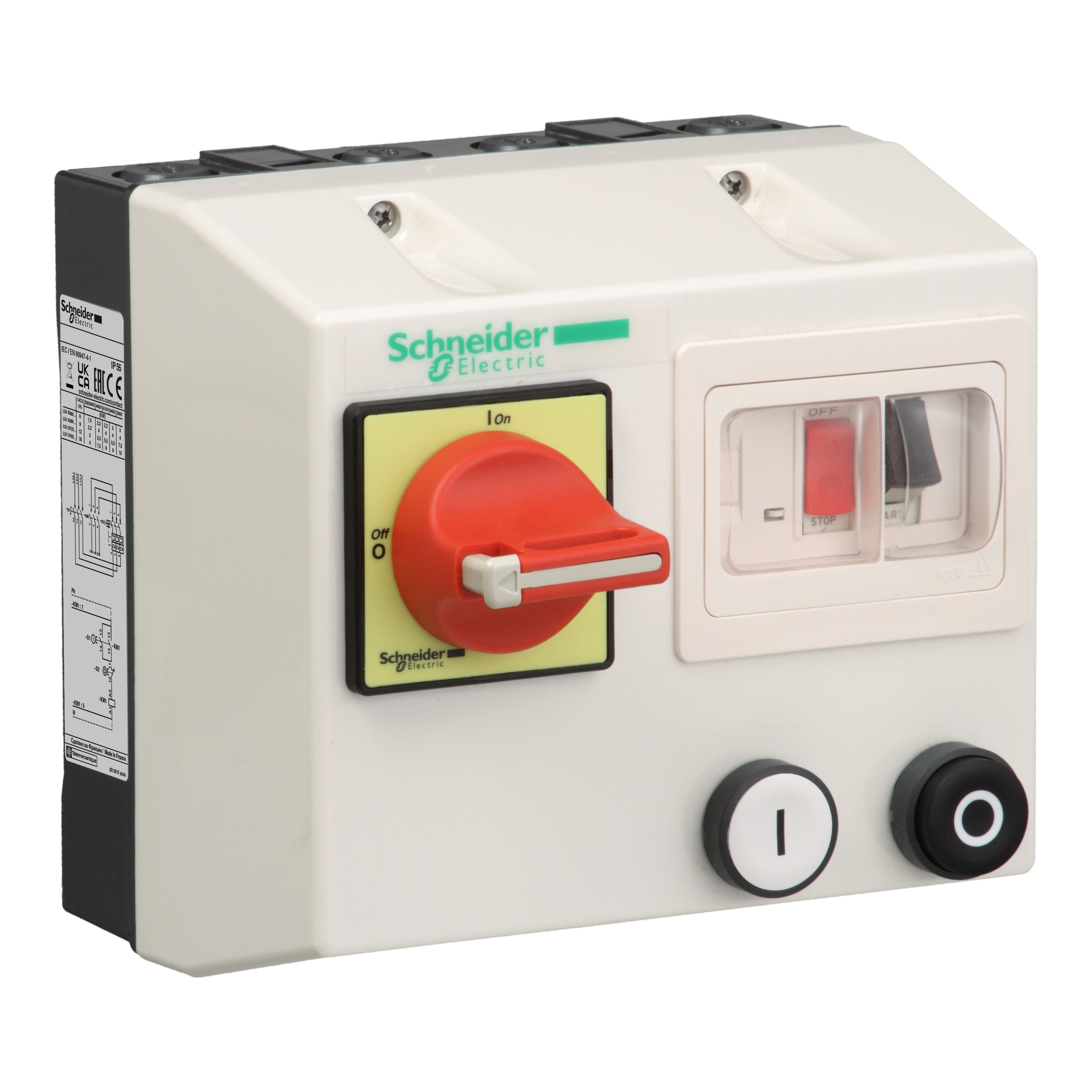 SCHNEIDER ELECTRIC - Avviatore in cassetta - TeSys LG1K - 4..6,3 A - 24 V CA