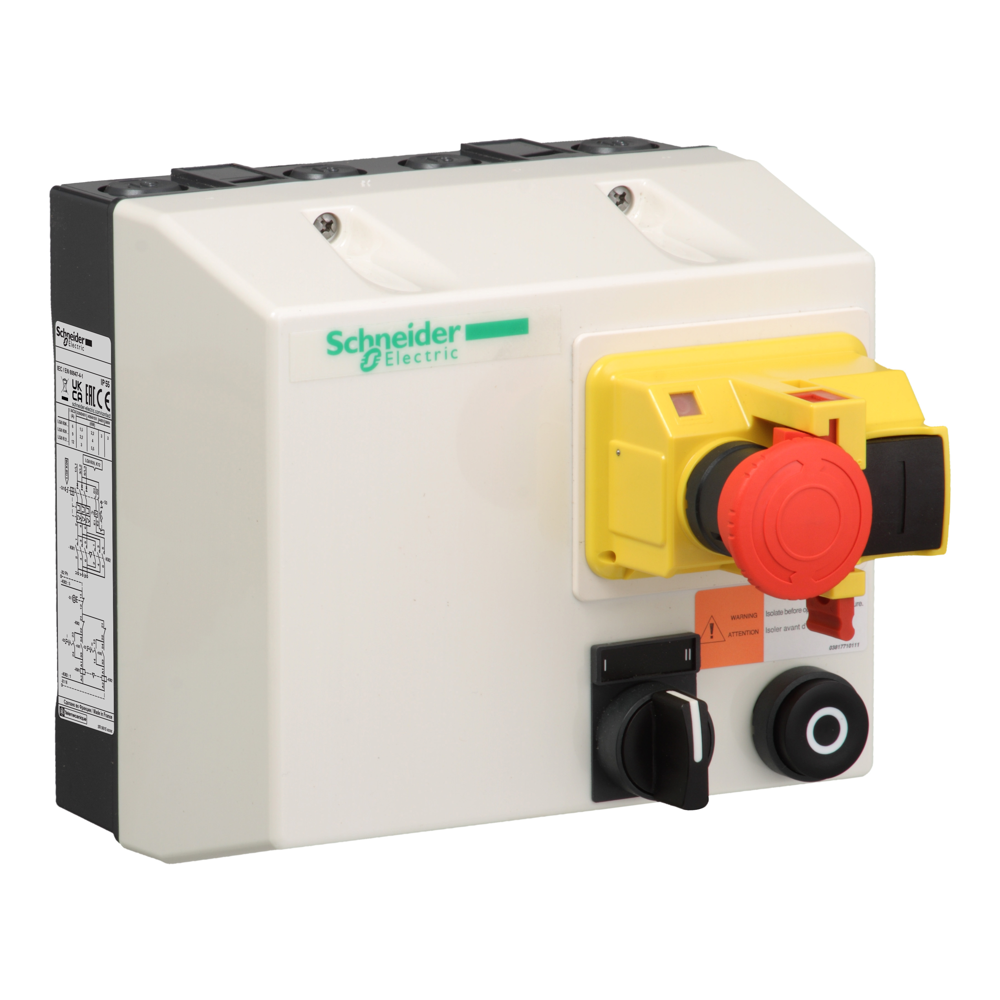 SCHNEIDER ELECTRIC - Teleinvertitore in cassetta - TeSys LJ8-K - 1..1,6 A - Bobina 380 V CA