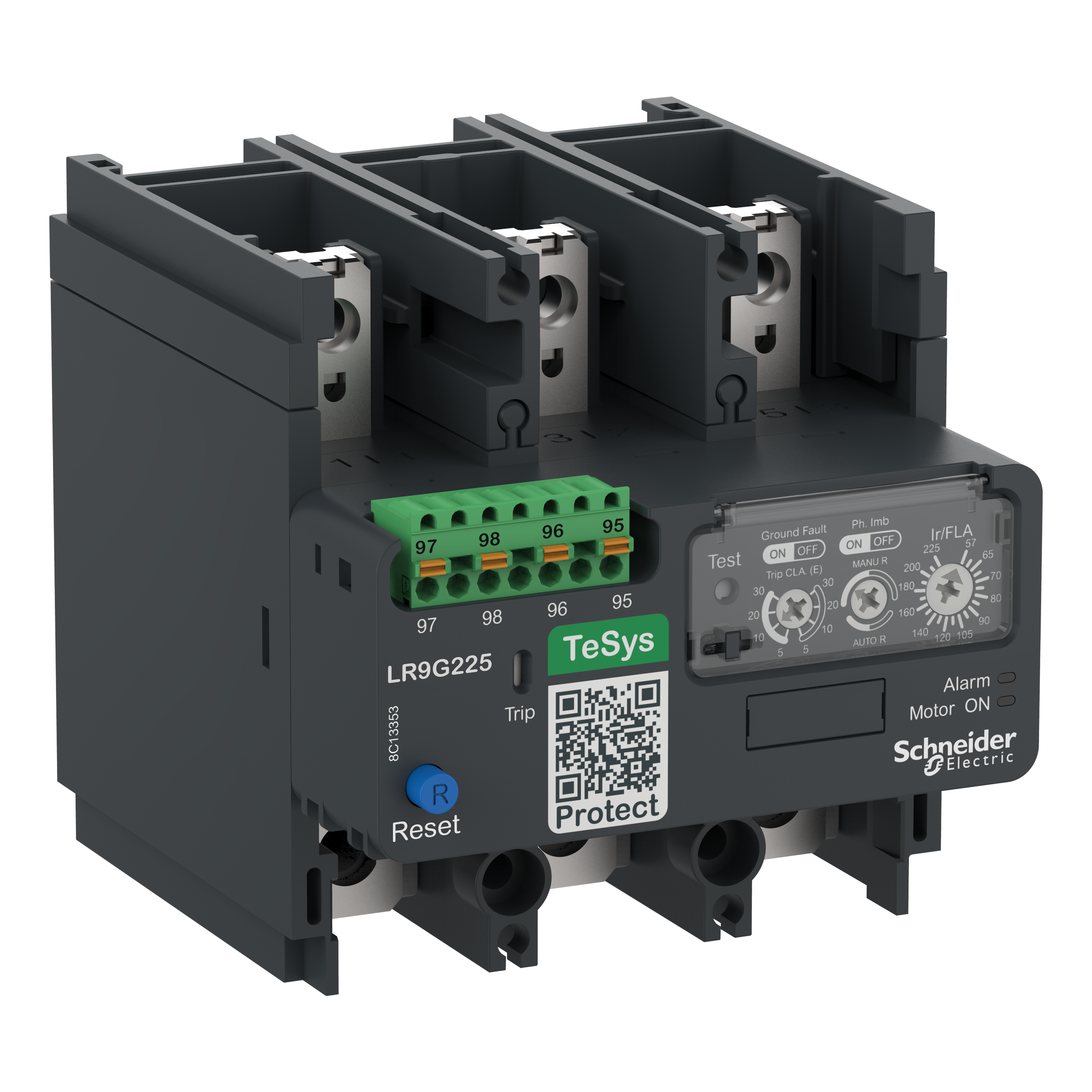 SCHNEIDER ELECTRIC - Relè termico elettronico, TeSys Giga, 28…115 A, classe 5E…30E, connessioni push-in
