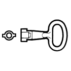 SCHNEIDER ELECTRIC - Chiave per inserto doppia barra 3mm