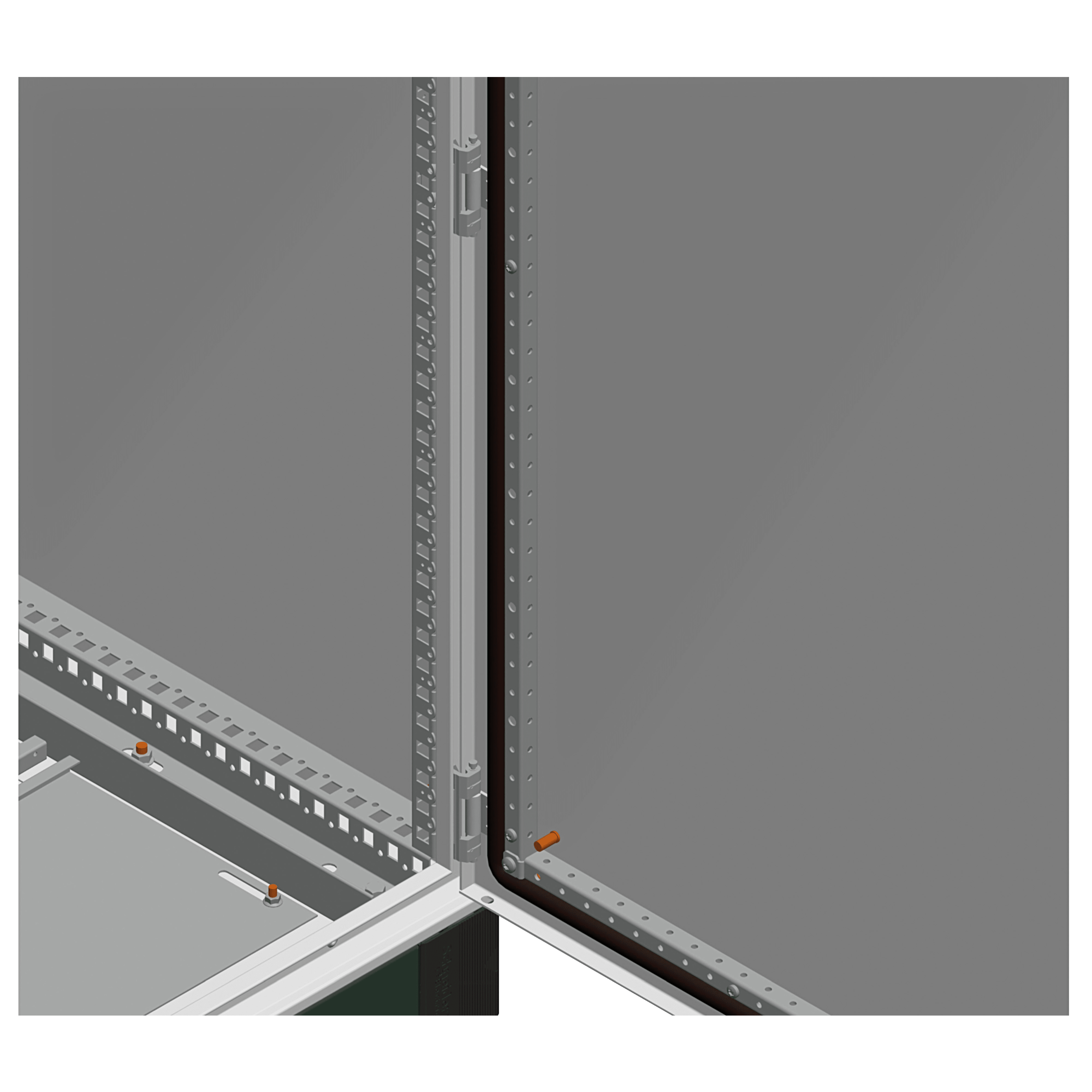 SCHNEIDER ELECTRIC - 2 Profilati verticali 1600 mm - PanelSeT SM