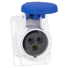 SCHNEIDER ELECTRIC - Presa da incasso inclinata, Mureva, PK, IP44, 16A, 220V, 2P+T, cablaggio rapido