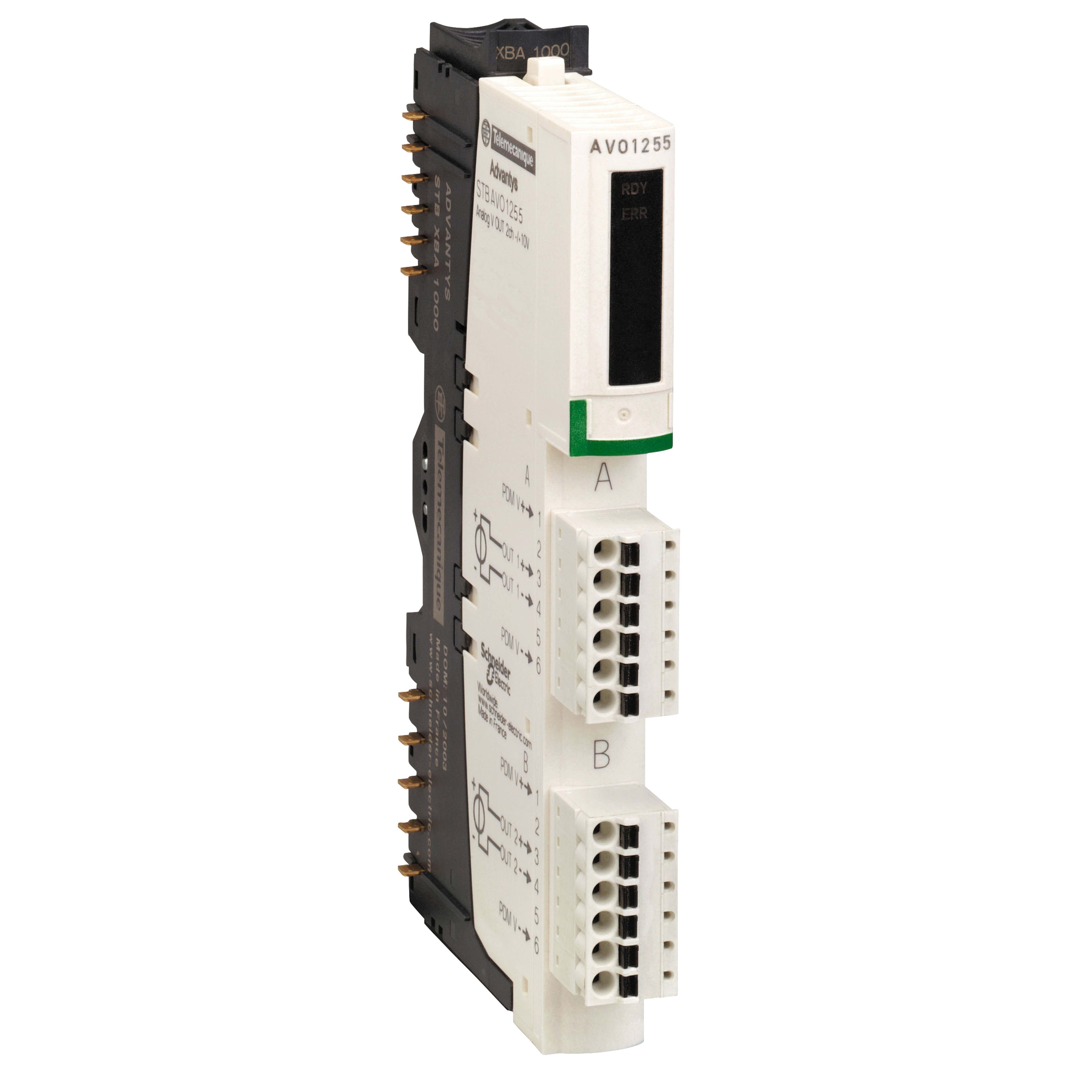 SCHNEIDER ELECTRIC - Kit uscita analogica di base STB - 0..10 V - 2 O - 10 bit