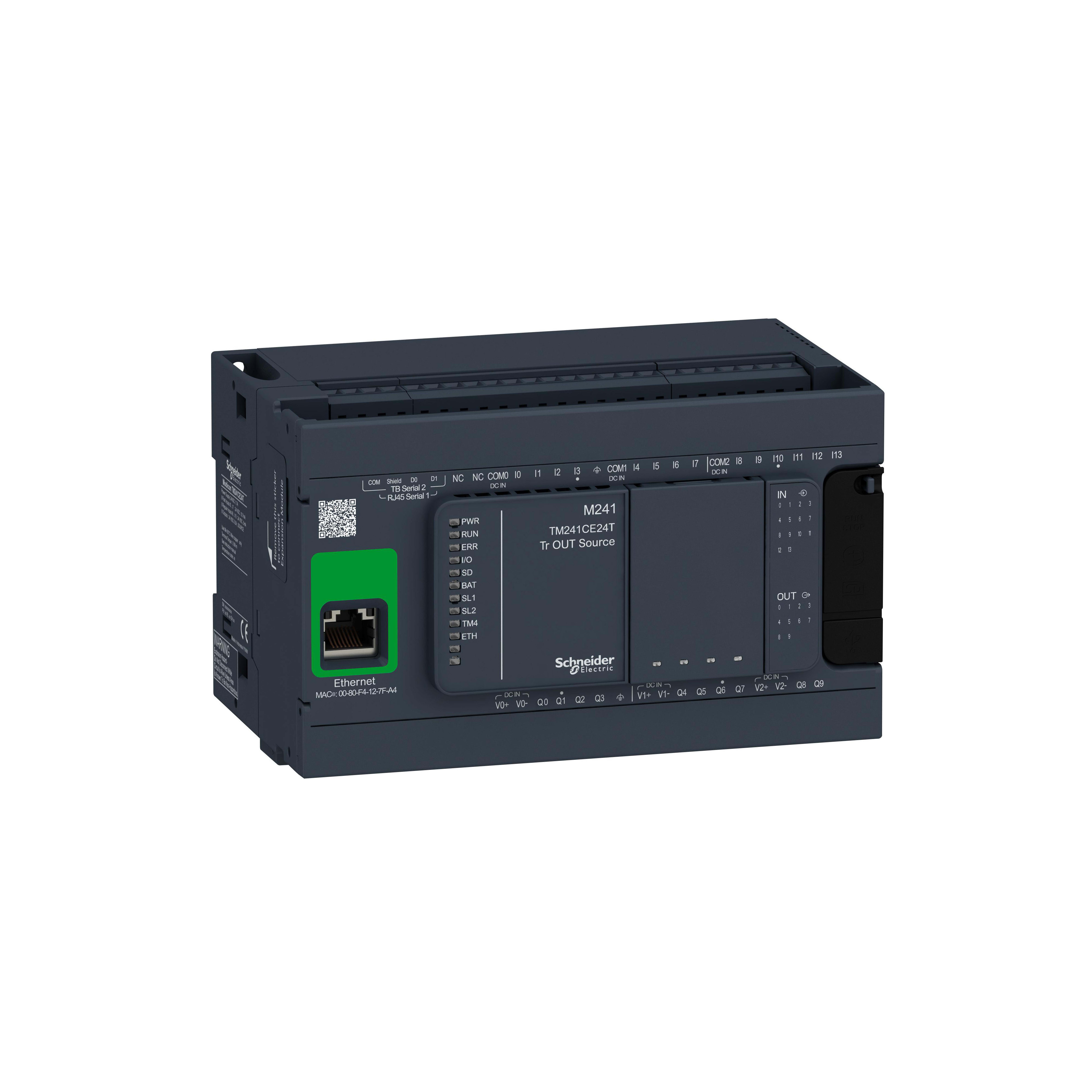 SCHNEIDER ELECTRIC - Controllore M241 24 I/O transistor PNP, Ethernet