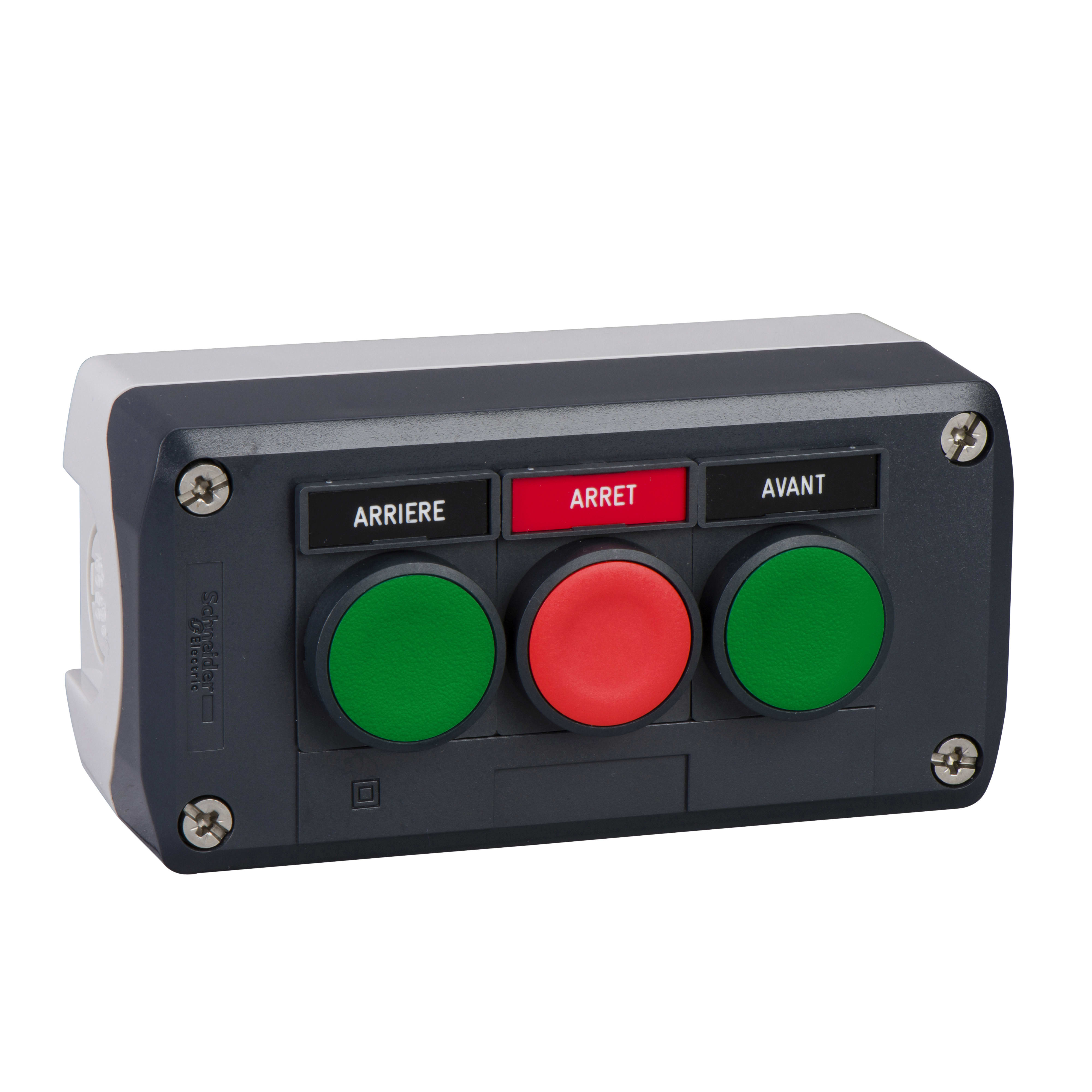 SCHNEIDER ELECTRIC - Pulsantiera XAL-D - tre funzioni - 1 NC + 2 NO