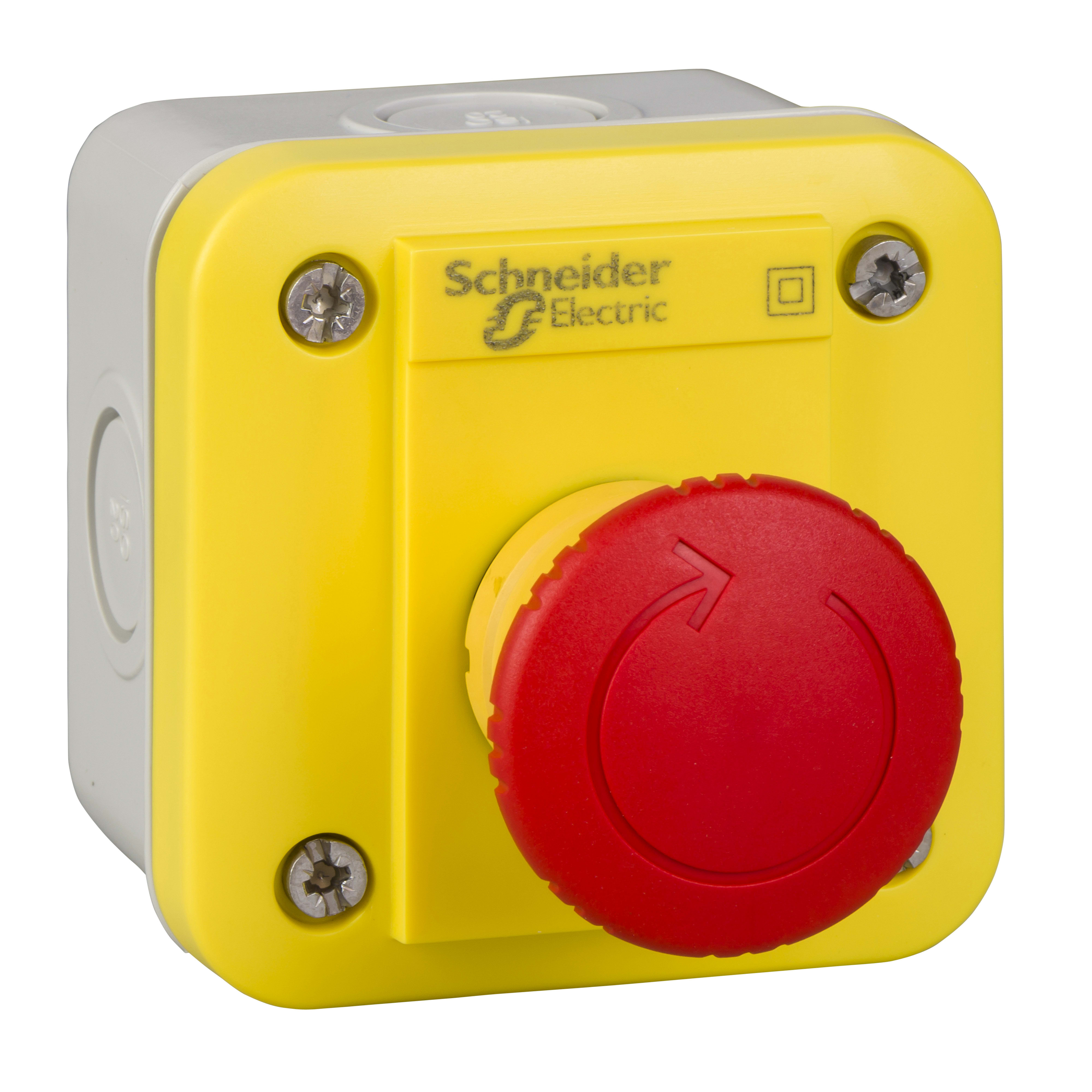 SCHNEIDER ELECTRIC - Pulsantiera XAL-E - arresto di emergenza - girare per sbloccare - 2 NC