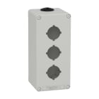SCHNEIDER ELECTRIC - Pulsantiera in metallo grigia M25 3 fori 30MM 80X175X77 UL CSA
