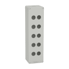 SCHNEIDER ELECTRIC - Pulsantiera in metallo grigia  M32 10 fori 22MM 85X310X77 UL CSA