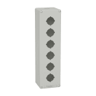 SCHNEIDER ELECTRIC - Pulsantiera in metallo grigia  M32 6 fori 30MM  80X310X77 UL CSA