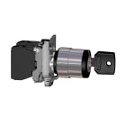 SCHNEIDER ELECTRIC - Selettore a chiave, Harmony XB4, metallo, nero, 22mm, chiave 455, 3 posizioni fisse, 2 NO ATEX