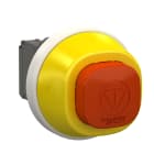 SCHNEIDER ELECTRIC - Harmony XB5, pulsante emergenza , in plastica, ad aggancio girare per sbloccare, lumioso bianco/rosso, 24V NO+NC
