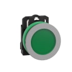 SCHNEIDER ELECTRIC - Lampada spia verde 24Vac/dc filopannello - Ø30 - LED universale - ghiera grigia - Ø30 - LED universale