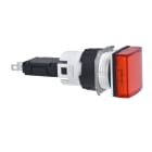 SCHNEIDER ELECTRIC - Lampada spia quadrata Ø16 - IP65 - rossa - LED integrato - 24V