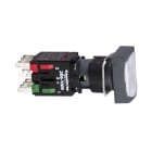 SCHNEIDER ELECTRIC - Pulsante luminoso bianco Ø16 - filoghiera ad impulso - 24V - 1NO