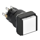 SCHNEIDER ELECTRIC - Pulsante luminoso bianco Ø16 - filoghiera ad impulso - 24V - 2NC/NO