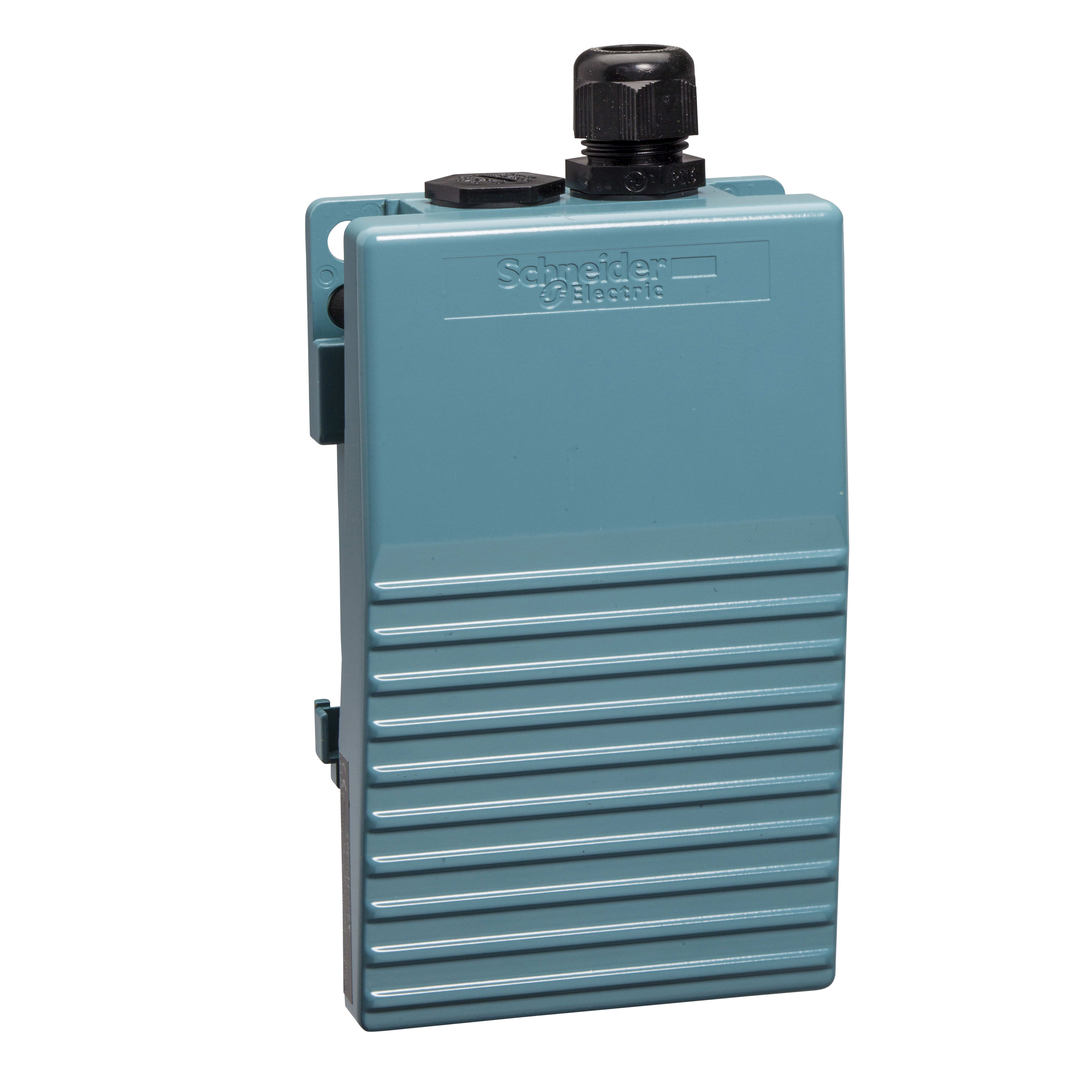 SCHNEIDER ELECTRIC - Interruttore a pedale, Harmony XPE, metallo, blu, senza copertura, 1 scatto, 1 contatto NC+NO, protezione contro la polvere, ATEX