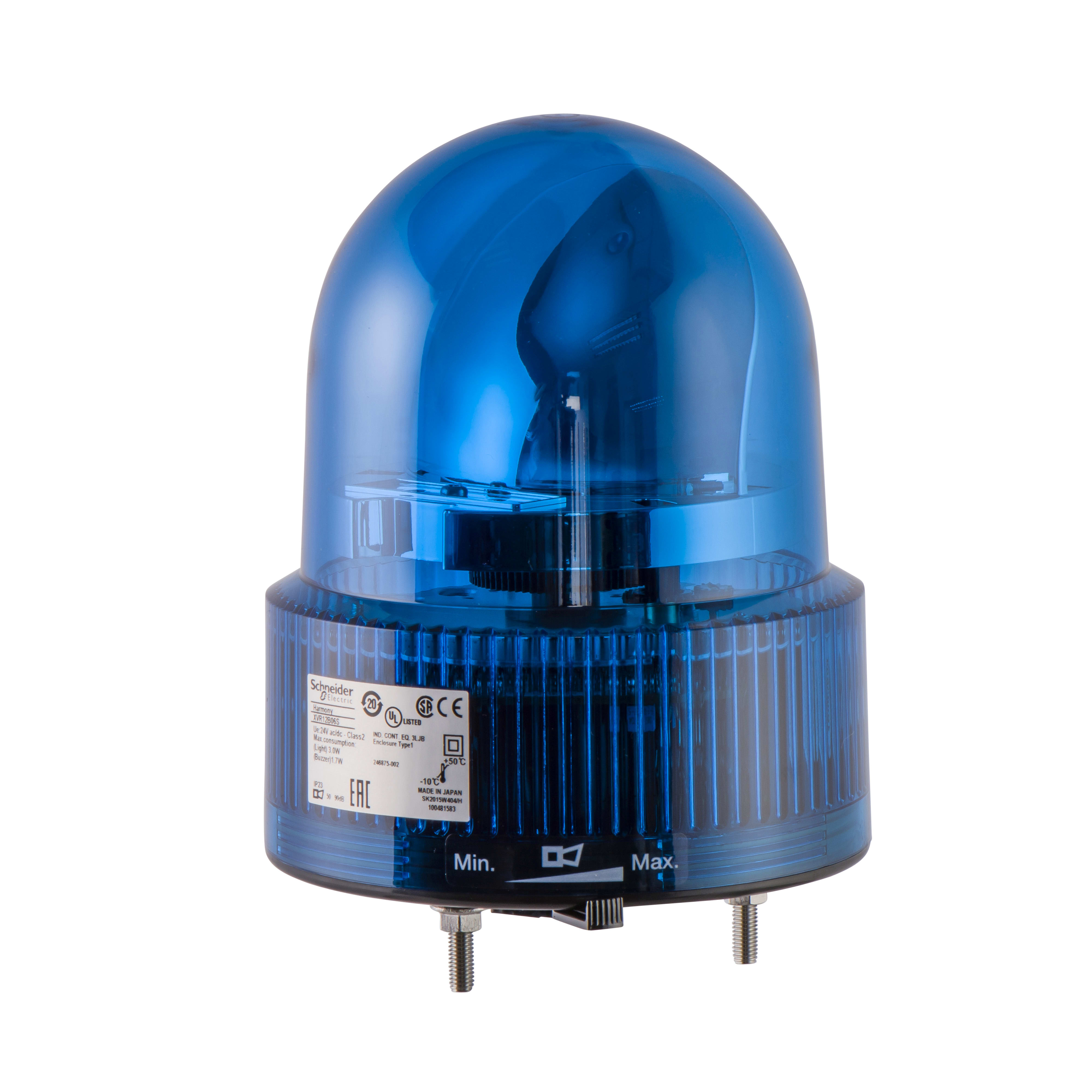 SCHNEIDER ELECTRIC - Dispositivo a luce rotante 120mm blu 24 VAC/VDC