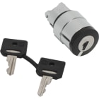 SCHNEIDER ELECTRIC - Testa selettore a chiave  Ø 22 - 2 posizioni - Ronis 458a - estraz.chiave tuttel le pos.