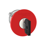 SCHNEIDER ELECTRIC - Testa pulsante Ø22 -sblocco a chiave - fungo Ø40 - rossa - Ronis 455